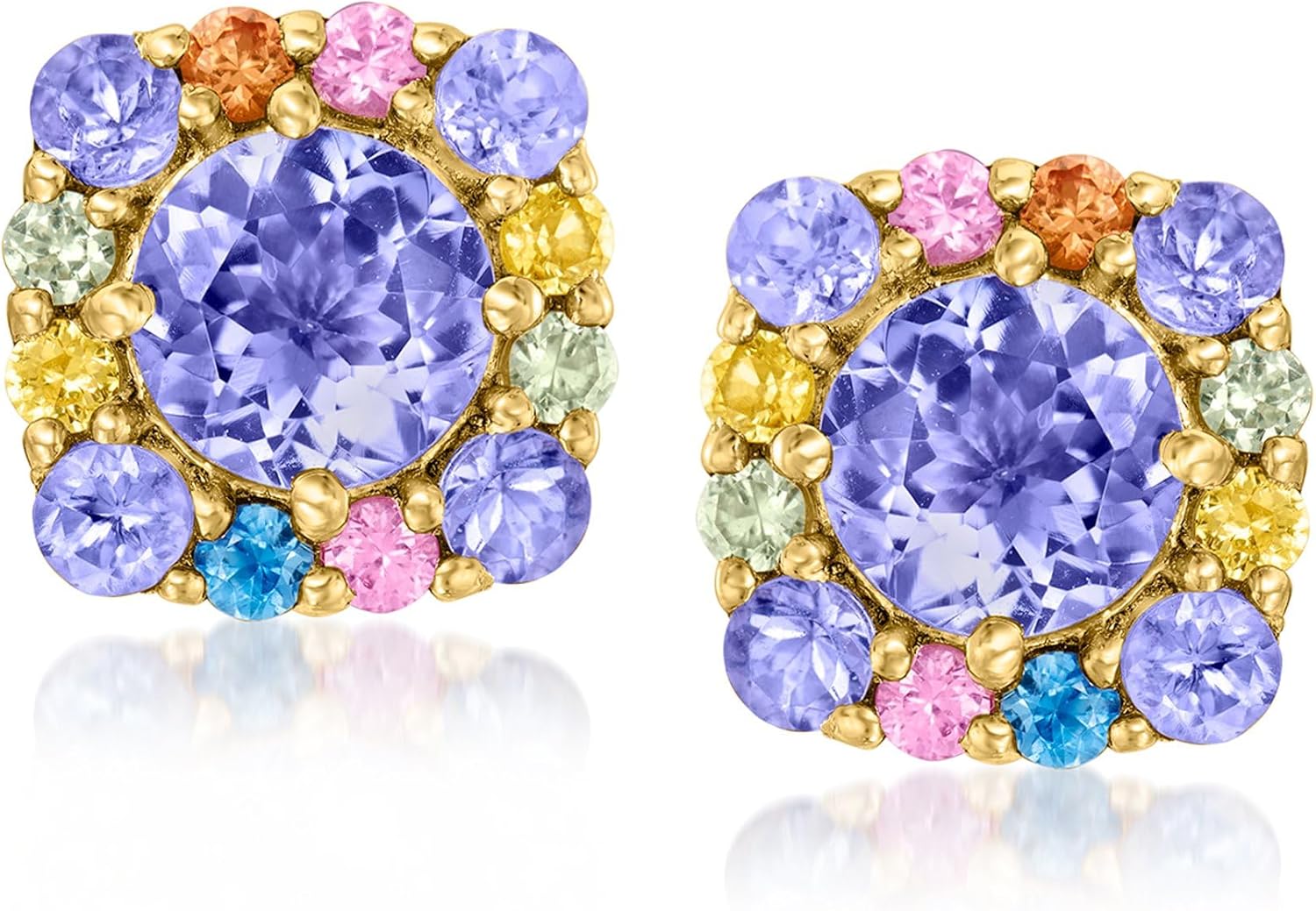 Uranus Dreamscape Sapphire Earrings 18kt Gold